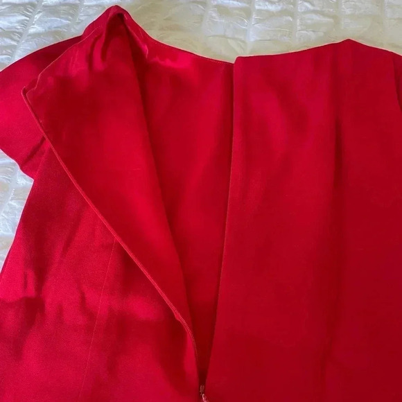 Moschino red ruched shift dress - Picture 10 of 14